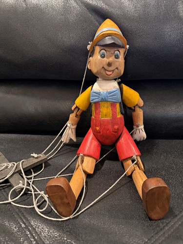 Vintage wooden pinocchio - vintage,